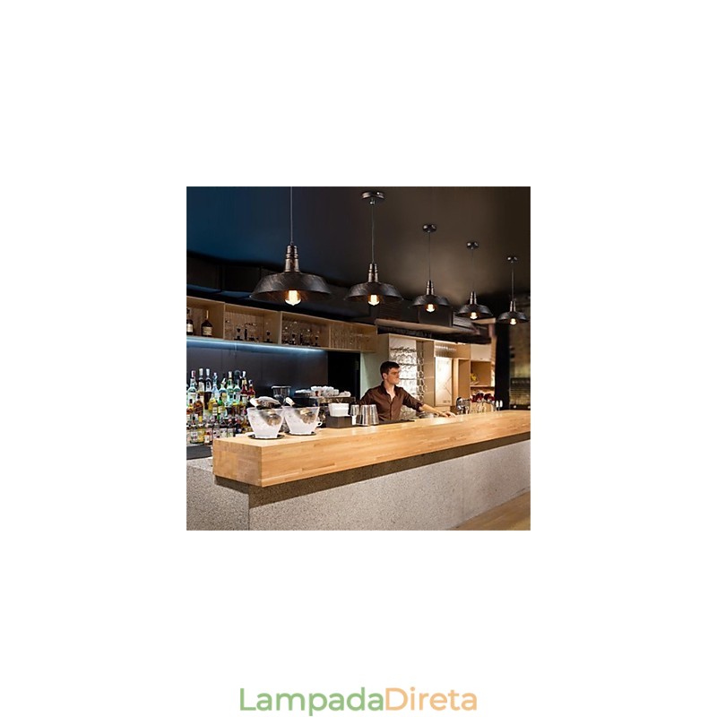 O diâmetro do lustre retrô minimalista de 360 mm com capa única