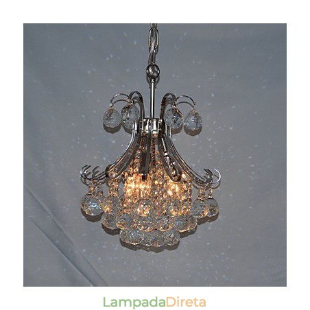 Mini lustre de cristal contemporâneo moderno galvanizado estilo pingente de luz Mini lustre de cristal contemporâneo moderno galvanizado estilo pingente de luz