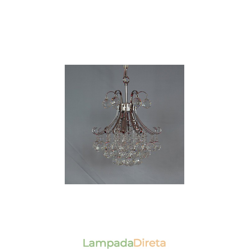 Mini lustre de cristal contemporâneo moderno galvanizado estilo pingente de luz