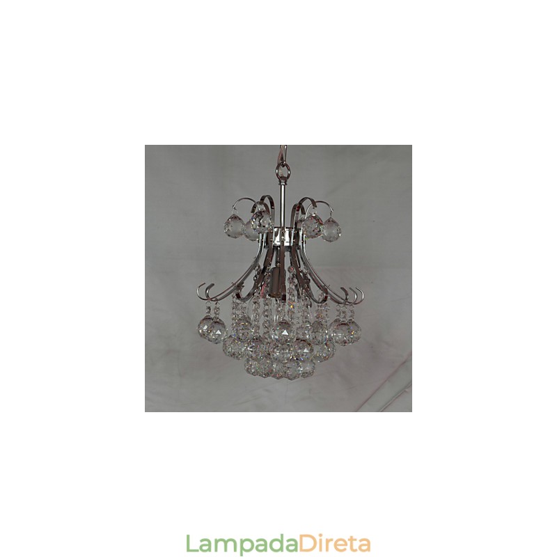 Mini lustre de cristal contemporâneo moderno galvanizado estilo pingente de luz