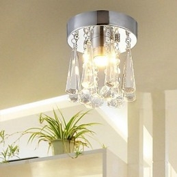 Modern Crystal 1 Luzes Montagem Embutida Em Formato De Coroa