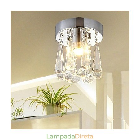 Modern Crystal 1 Luzes Montagem Embutida Em Formato De Coroa Modern Crystal 1 Luzes Montagem Embutida Em Formato De Coroa