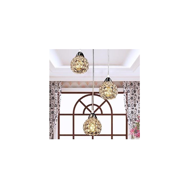 Lustre de cristal K9 para pequenas refeições