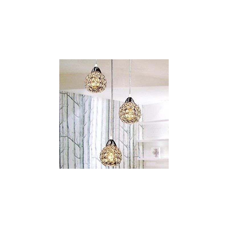 Lustre de cristal K9 para pequenas refeições