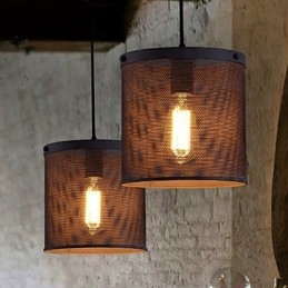 Lustre de metal estilo mini contemporâneo moderno