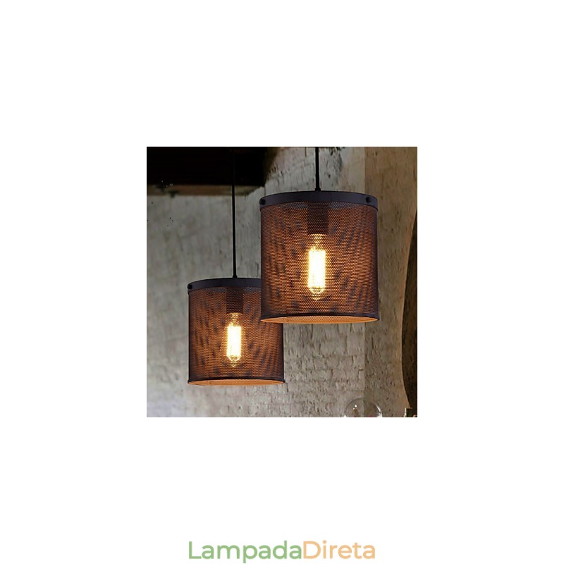 Lustre de metal estilo mini contemporâneo moderno