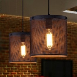 Lustre de metal estilo mini contemporâneo moderno