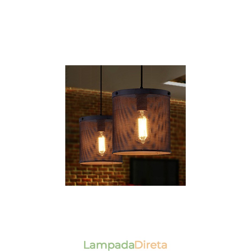 Lustre de metal estilo mini contemporâneo moderno