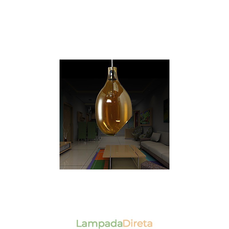 Luminárias pendentes modernas contemporâneas de metal