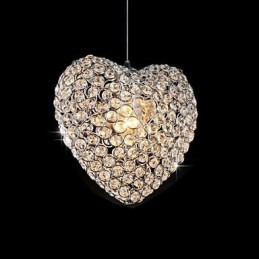 Luminária pendente de metal cristal contemporânea moderna