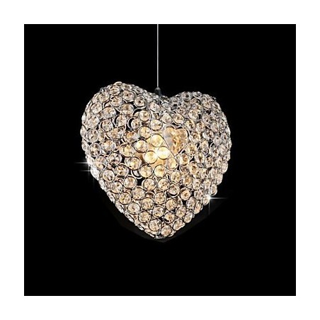 Luminária pendente de metal cristal contemporânea moderna Luminária pendente de metal cristal contemporânea moderna