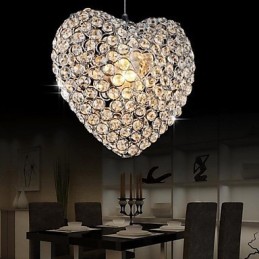 Luminária pendente de metal cristal contemporânea moderna