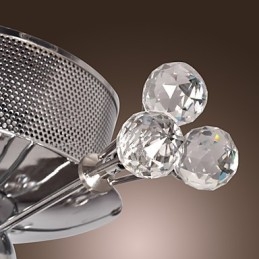 Moderno Contemporâneo Cristal Cromado Metal Montagem Embutida