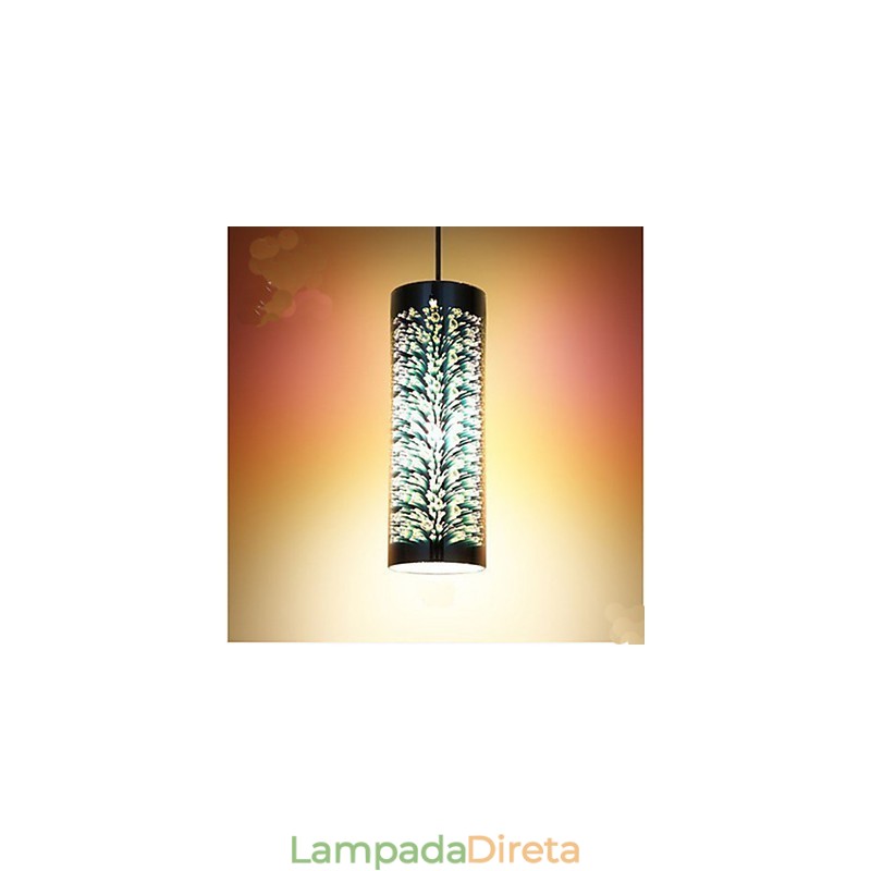 Mesa simples 3D Vidro Criativo Pendente