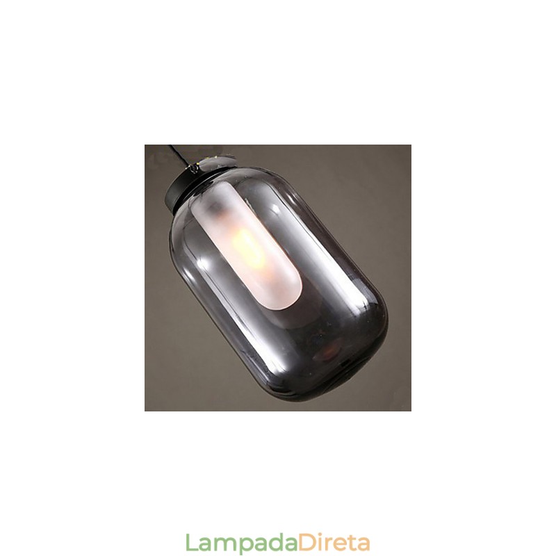 Luminárias de vidro simples e modernas