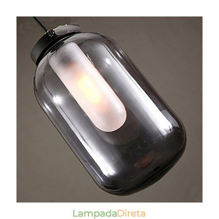 Luminárias de vidro simples e modernas Luminárias de vidro simples e modernas