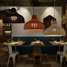 Para Ri Creative Simple Single Head Bamboo Chandelier Lustre