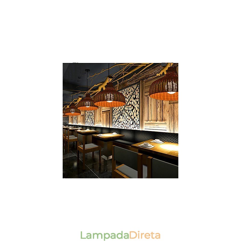 Para Ri Creative Simple Single Head Bamboo Chandelier Lustre