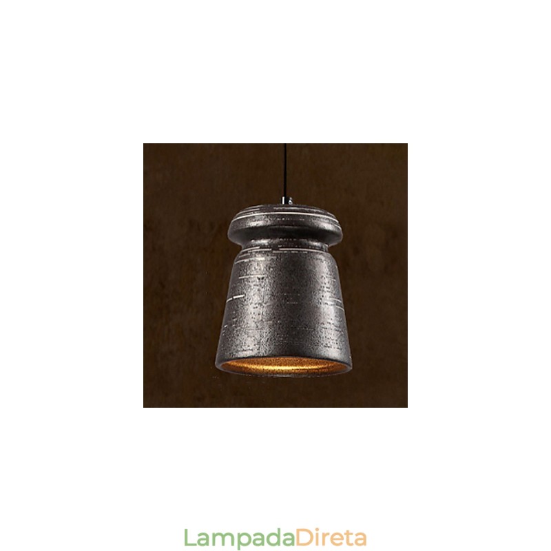 Lustre de cerâmica retrô personalidade pendurado para casa de chá