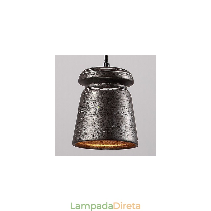 Lustre de cerâmica retrô personalidade pendurado para casa de chá