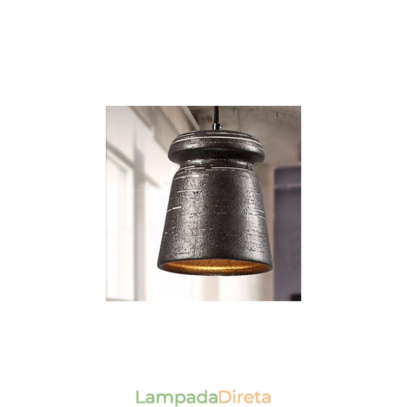 Lustre de cerâmica retrô personalidade pendurado para casa de chá