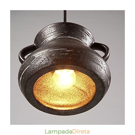 Lustre de cerâmica retrô personalidade pendurado para casa de chá Lustre de cerâmica retrô personalidade pendurado para casa de chá