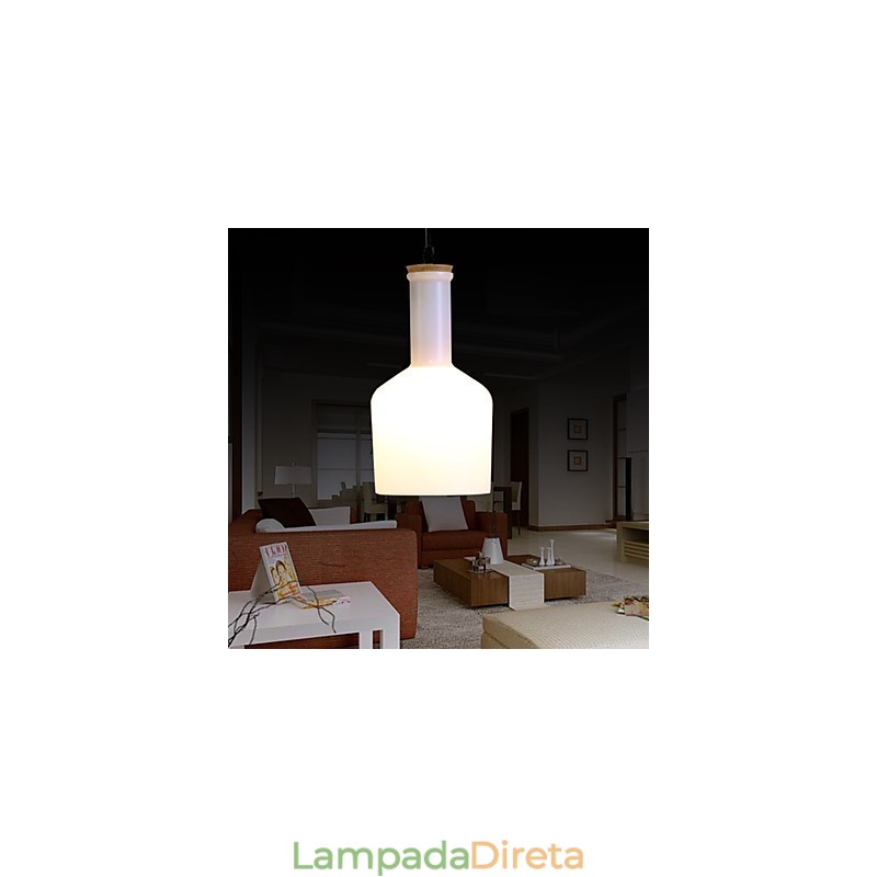 Luminária pendente de metal contemporânea moderna