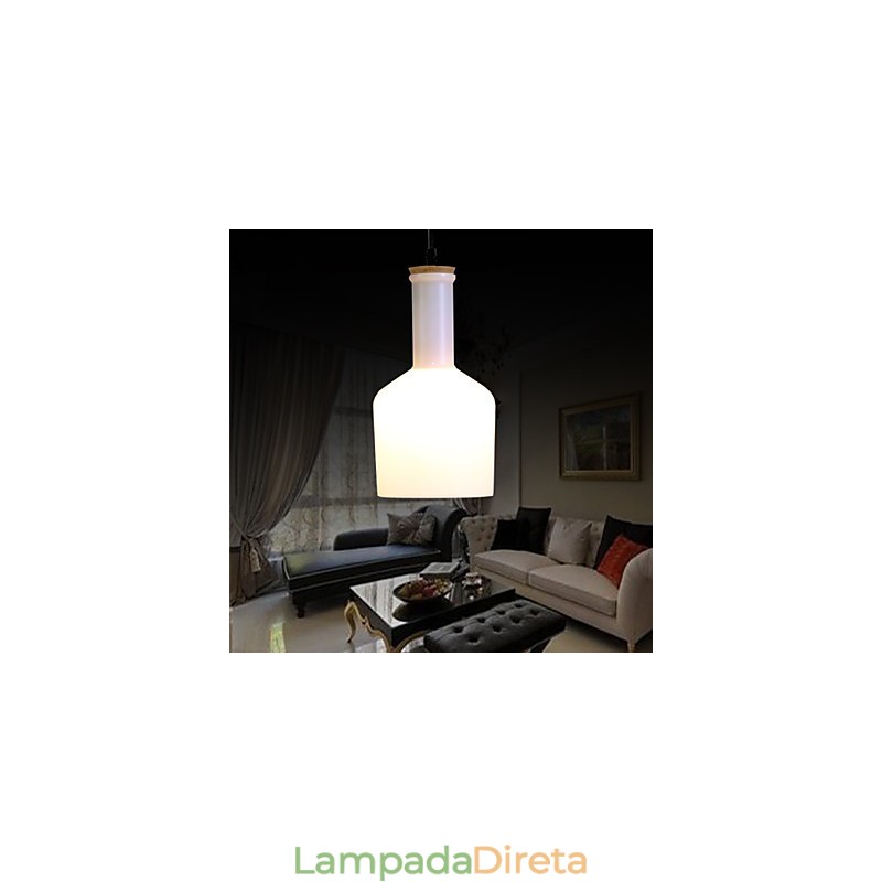 Luminária pendente de metal contemporânea moderna