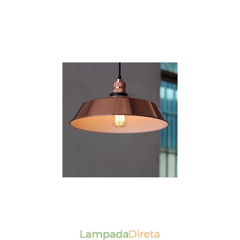 O diâmetro do lustre retrô minimalista de 360 mm com capa única