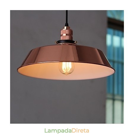 O diâmetro do lustre retrô minimalista de 360 mm com capa única O diâmetro do lustre retrô minimalista de 360 mm com capa única