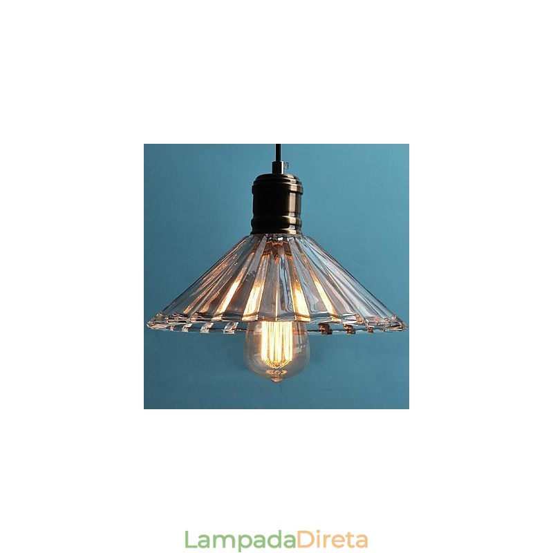 Luminária pendente de metal contemporânea moderna