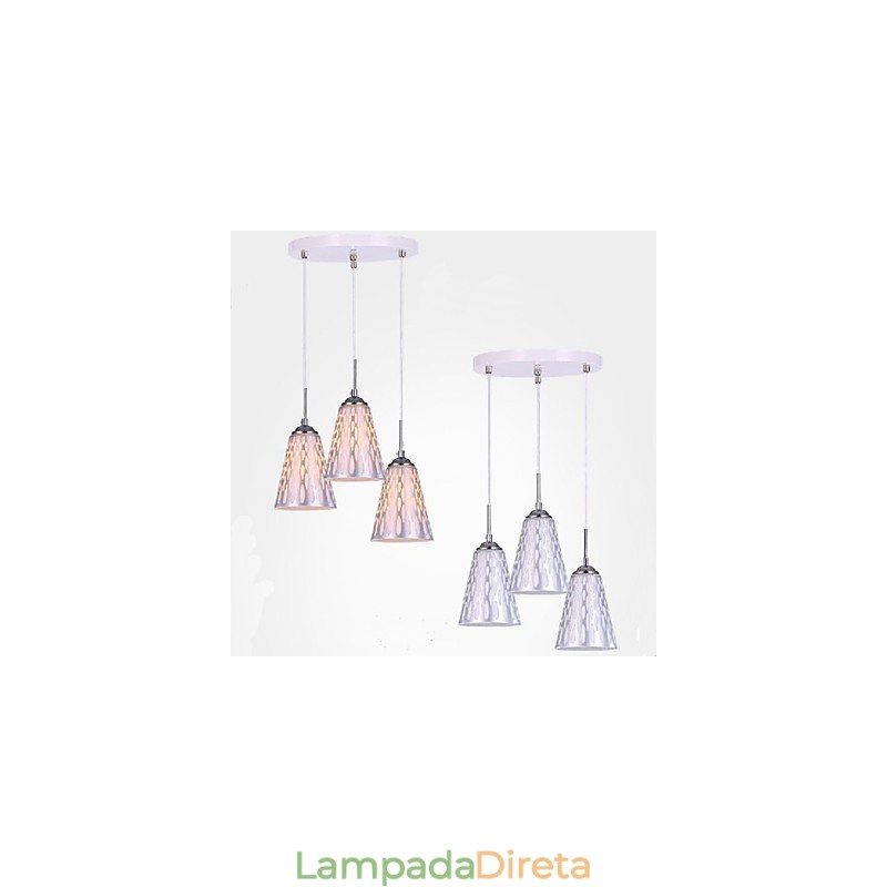 Luminárias de teto e lanternas modernas e simples para jantar