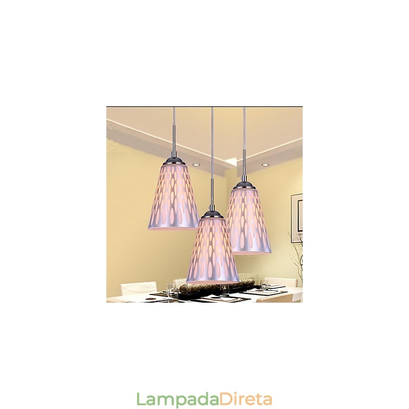 Luminárias de teto e lanternas modernas e simples para jantar