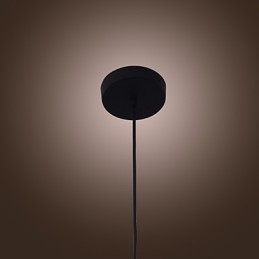 Luminária pendente de vidro moderna de 70 W com design de garrafa transparente