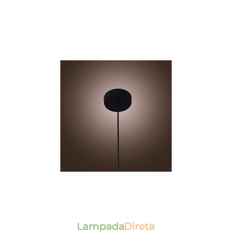 Luminária pendente de vidro moderna de 70 W com design de garrafa transparente