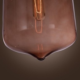 Luminária pendente de vidro moderna de 70 W com design de garrafa transparente
