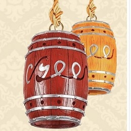 Lustre de resina de barril de decoração minimalista moderno