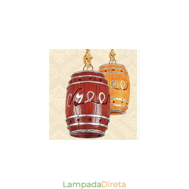 Lustre de resina de barril de decoração minimalista moderno