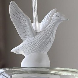 Lustre de vidro de pássaros de patinhos de cabeça única Lustre de refeições