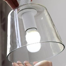 Lustre de vidro de pássaros de patinhos de cabeça única Lustre de refeições