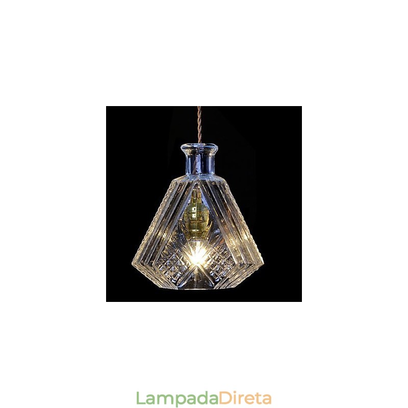 Luminária pendente de metal contemporânea moderna