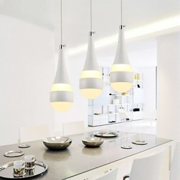 Luminárias pendentes modernas contemporâneas de metal
