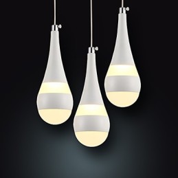 Luminárias pendentes modernas contemporâneas de metal