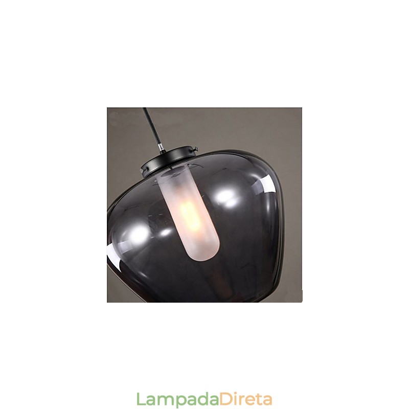 Luminárias de vidro simples e modernas