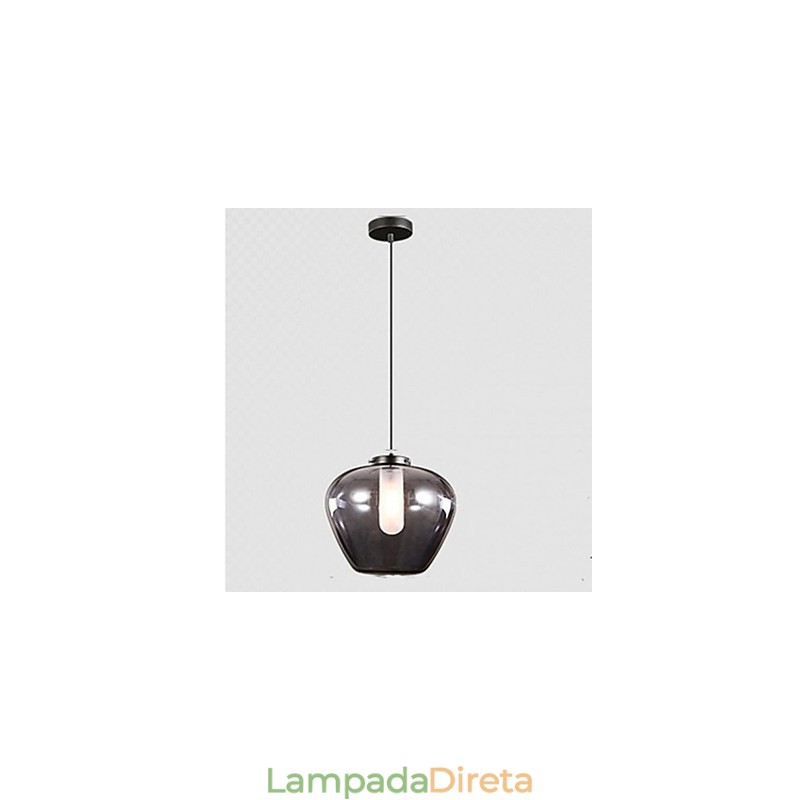 Luminárias de vidro simples e modernas