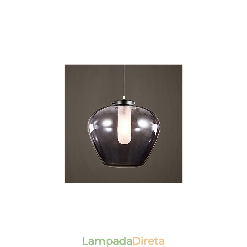 Luminárias de vidro simples e modernas