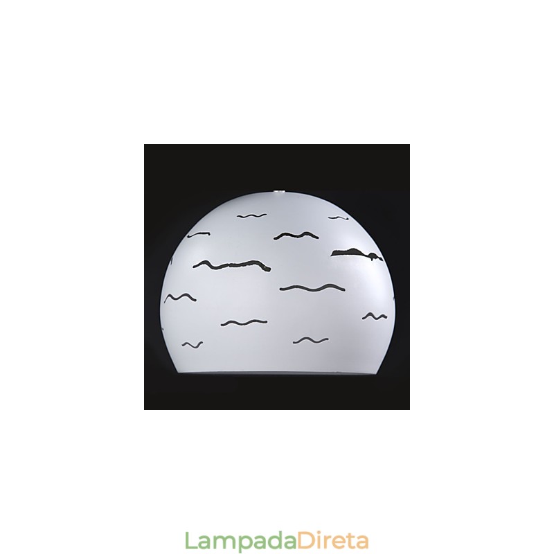 Iluminação criativa simples e moderna de ferro branco real