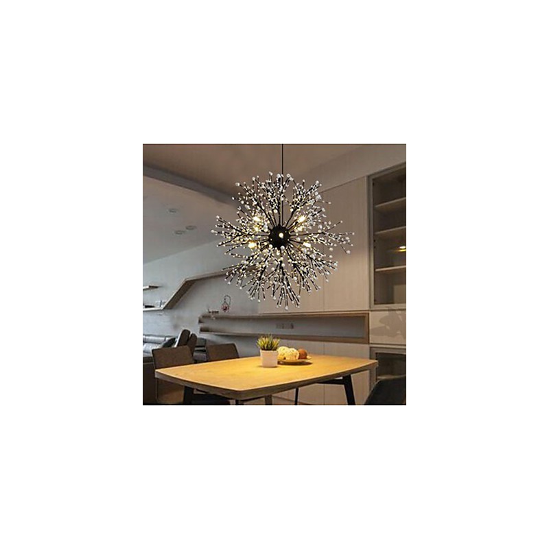 Pingente de estrela de vento industrial, roupa decorativa, fogos de artifício, luz de faísca