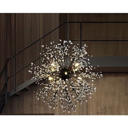 Pingente de estrela de vento industrial, roupa decorativa, fogos de artifício, luz de faísca
