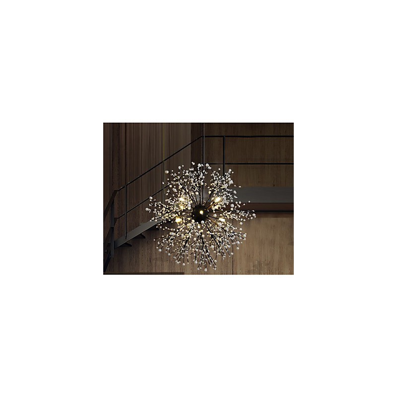 Pingente de estrela de vento industrial, roupa decorativa, fogos de artifício, luz de faísca